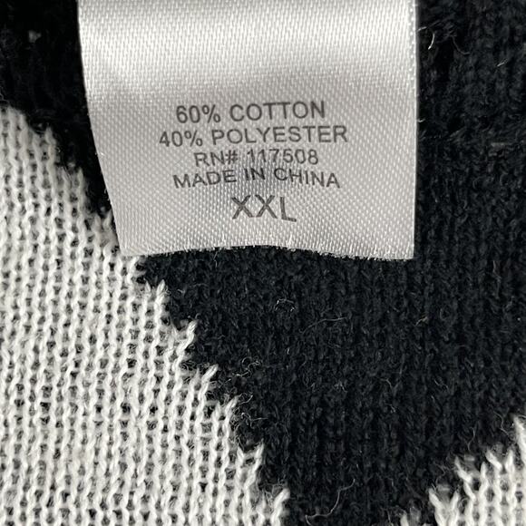 Disney Mickey Mouse Sweater Womens XXL Checkered Knit Graphics Pullover Retro - Picture 5 of 13